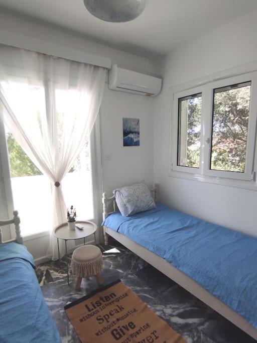 White Villa In Olive Trees And Seaview To Panagia Almiropotamos Exterior photo