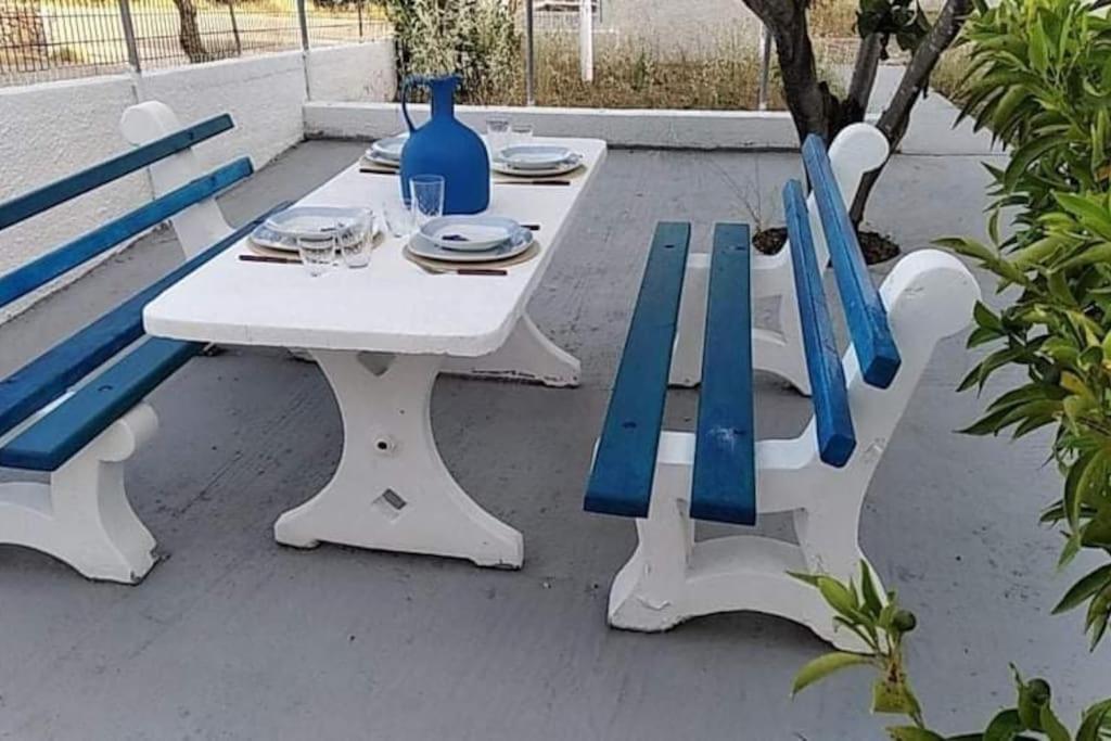 White Villa In Olive Trees And Seaview To Panagia Almiropotamos Exterior photo